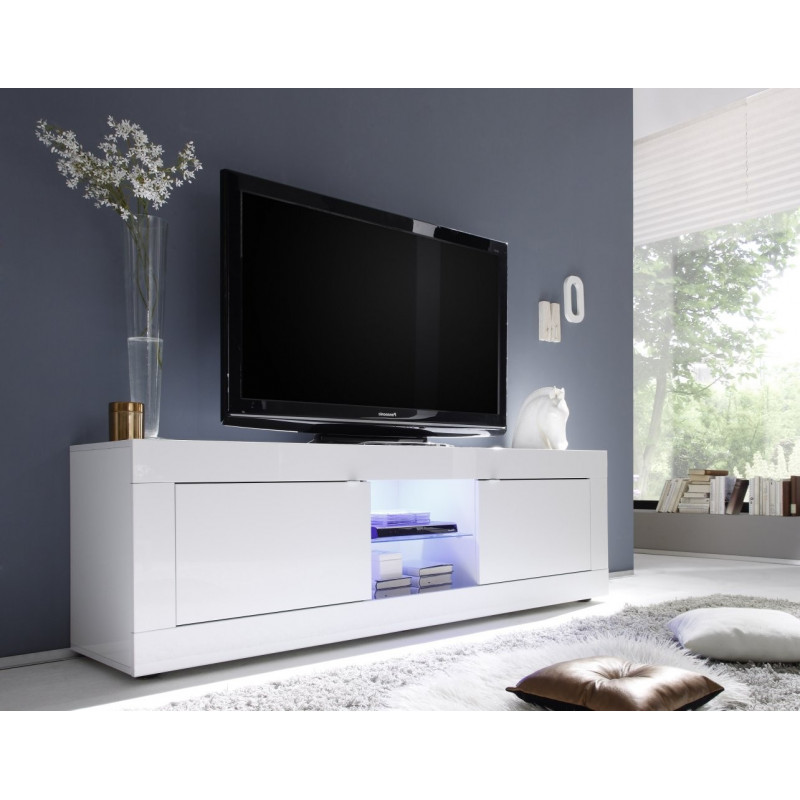 Meuble TV hi-Fi 2 portes/2 niches BERGAME