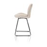 Ravi, chaise de bar - cadre noir (ROB) - pivotant - combi Secilia & Toba