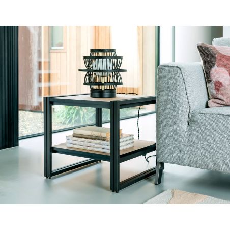 Avalon, table d'appoint 50 x 50 cm. + 1-niche