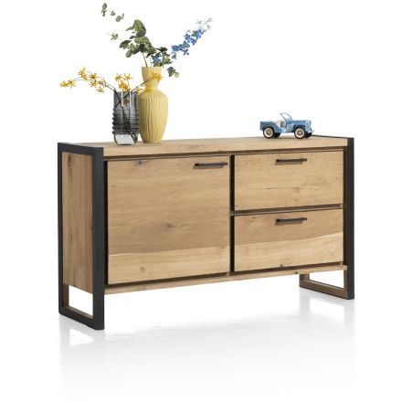 Metalo, buffet 140 cm - 1-porte + 2-tiroirs - Henders&Hazel