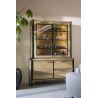 Metalo, vaisselier 140 cm - 2-portes en verre (+ LED) + 1-porte + 2-tiroirs - Henders and Hazel