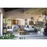Metalo, vaisselier 140 cm - 2-portes en verre (+ LED) + 1-porte + 2-tiroirs - Henders and Hazel