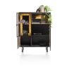 Avalon, highboard 120 cm. - 2-portes + 1-porte en verre + 1-porte rabattante (+ LED) - Henders&Hazel