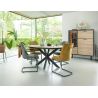 Avalon, highboard 120 cm. - 2-portes + 1-porte en verre + 1-porte rabattante (+ LED) - Henders&Hazel