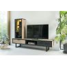 Avalon, element a poser ou a suspendre 45 cm. - 1-porte en verre +1-niche (+ LED) - Henders&Hazel