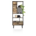 Avalon, bibliotheque 80 cm. - 1-porte + 1-tiroir + 5-niches - Henders&Hazel