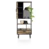 Avalon, bibliotheque 80 cm. - 1-porte + 1-tiroir + 5-niches - Henders&Hazel