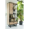 Avalon, bibliotheque 80 cm. - 1-porte + 1-tiroir + 5-niches - Henders&Hazel