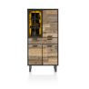 Avalon, armoire 96 cm. - 3-portes + 1-tiroir + 1-porte en verre (+ LED) - Henders and Hazel