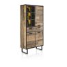 Avalon, armoire 96 cm. - 3-portes + 1-tiroir + 1-porte en verre (+ LED) - Henders and Hazel