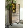 Avalon, armoire 96 cm. - 3-portes + 1-tiroir + 1-porte en verre (+ LED) - Henders and Hazel