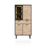 Avalon, armoire 96 cm. - 3-portes + 1-tiroir + 1-porte en verre (+ LED) - Henders and Hazel