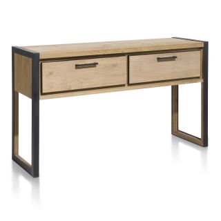 Metalo, console 140 x 42 cm + 2-tiroirs - Henders&Hazel