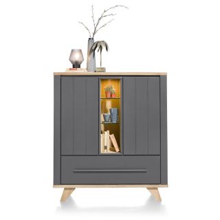 Highboard Jardin 2-portes + 1 tiroir + 3-niches-125 cm - Henders&Hazel