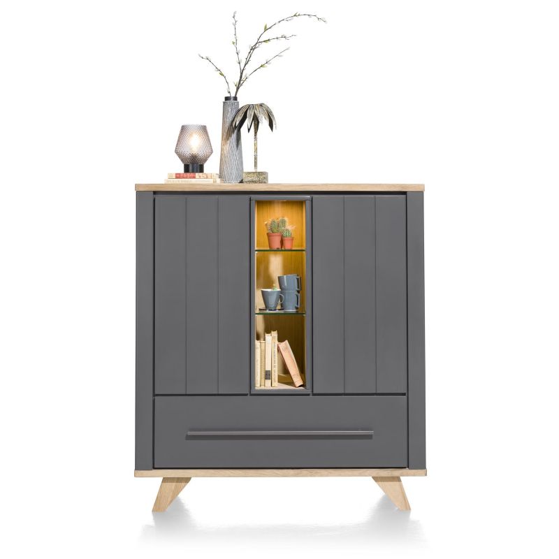 Highboard Jardin 2-portes + 1 tiroir + 3-niches-125 cm - Henders&Hazel