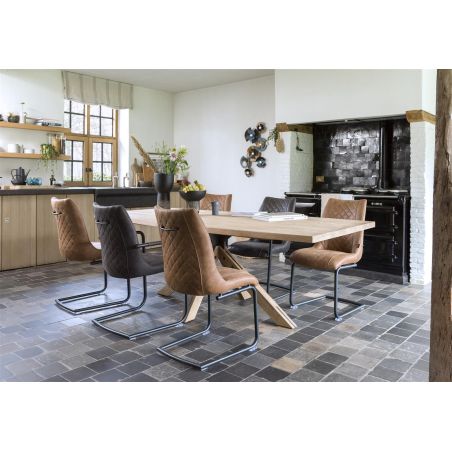 Table Jardino 200 x 100 cm - pied central - Henders&Hazel
