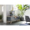 Lowboard Jardin 1 tiroir + 1 niche + 2 portes - 170 cm - Henders&Hazel