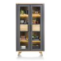 Vitrine Jardino 2-portes en verre + 2 tiroirs - 110 cm - Henders&Hazel