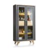 Vitrine Jardino 2-portes en verre + 2 tiroirs - 110 cm - Henders&Hazel