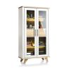 Vitrine Jardino 2-portes en verre + 2 tiroirs - 110 cm - Henders&Hazel