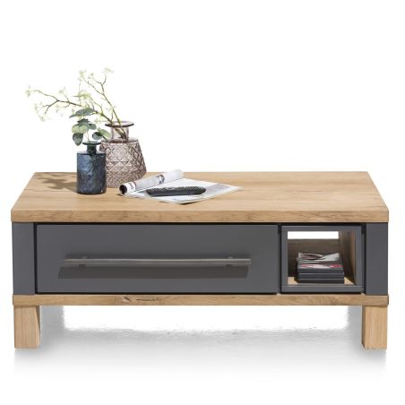Table basse Jardin 100 x 60 cm + 2 tiroirs + 1 niche - Henders&Hazel
