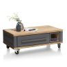 Table basse Jardin 100 x 60 cm + 2 tiroirs + 1 niche - Henders&Hazel