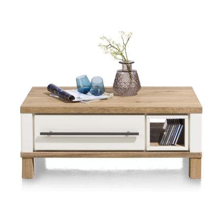 Table basse Jardin 100 x 60 cm + 2 tiroirs + 1 niche - Henders&Hazel