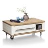 Table basse Jardin 100 x 60 cm + 2 tiroirs + 1 niche - Henders&Hazel