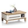 Table basse Jardin 100 x 60 cm + 2 tiroirs + 1 niche - Henders&Hazel