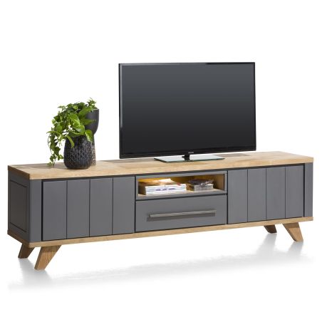 Lowboard Jardin 1 tiroir + 1 niche + 2 portes - 210 cm - Henders&Hazel