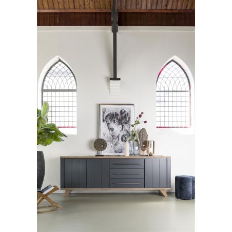 Buffet Jardin 3 portes + 3 tiroirs - 230 cm - Henders&Hazel