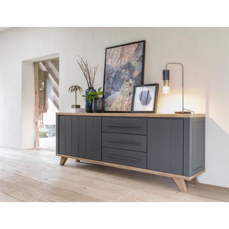 Buffet Jardin 3 portes + 3 tiroirs - 230 cm - Henders&Hazel