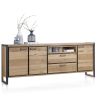 Metalo, buffet 3-portes + 2-tiroirs + 1-niche - 240 cm (+ LED) - Henders&Hazel