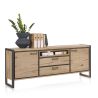 Metalo, buffet 2-portes + 2-tiroirs + 1-niche - 210 cm (+ LED) - Henders&Hazel