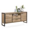 Metalo, buffet 2-portes + 2-tiroirs + 1-niche - 180 cm (+ LED) - Henders&Hazel