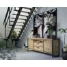Metalo, buffet 2-portes + 2-tiroirs + 1-niche - 180 cm (+ LED) - Henders&Hazel
