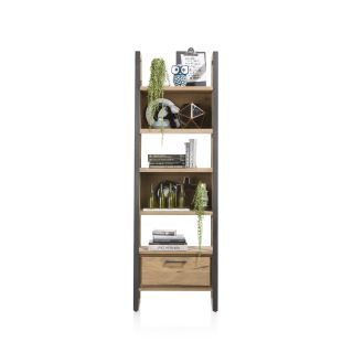 Metalo, bibliotheque 1-tiroir + 5-niches - 65 cm - Henders&Hazel