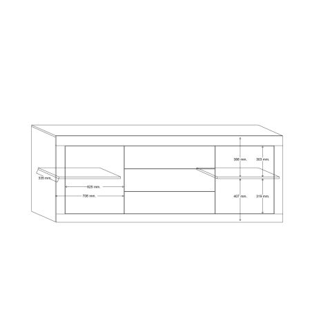 Buffet-Bahut Design 2 portes/3 tiroirs BERGAME