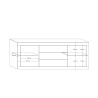 Buffet-Bahut Design 2 portes/3 tiroirs BERGAME