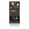Pavie, armoire 100 cm. - 2-portes + 1-porte rabattante + 6-niches (+ LED) - Henders and Hazel