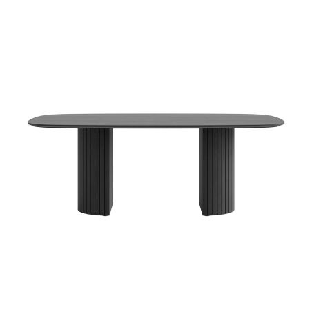 Pavie, table - ovale - 210 x 120 cm. (pied en bois) - Henders and Hazel