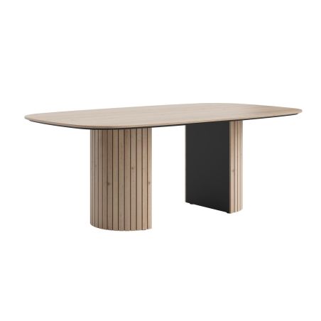 Pavie, table - ovale - 210 x 120 cm. (pied en bois) - Henders and Hazel