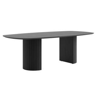 Pavie, table - ovale - 240 x 120 cm. (pied en bois) - Henders and Hazel