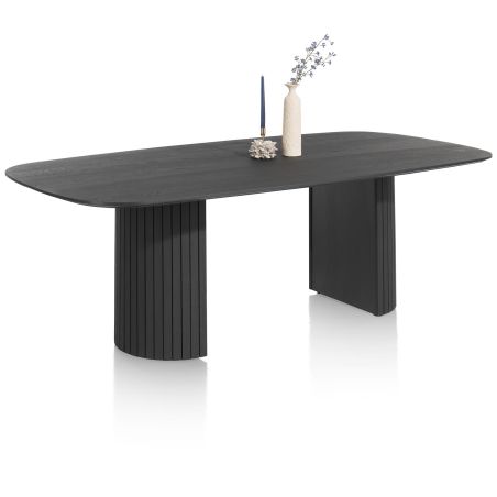 Pavie, table - ovale - 240 x 120 cm. (pied en bois) - Henders and Hazel