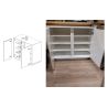 Buffet contemporain 92 cm Marbrée Noire