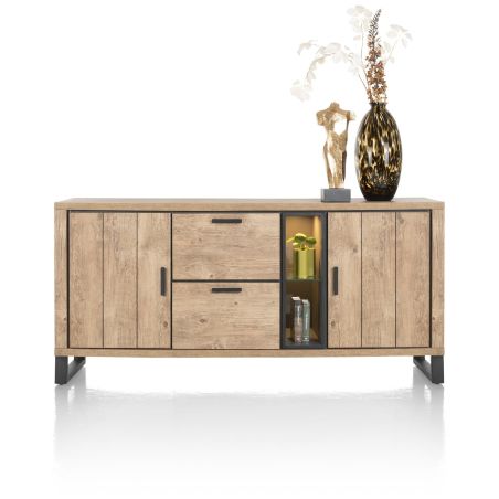 Pavarotti, buffet 190 cm. - 2-portes + 2-tiroirs + 2-niches (+ LED) - Henders and Hazel