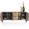 Pavarotti, buffet 230 cm. - 3-portes + 2-tiroirs + 2-niches (+ LED) - Henders and Hazel