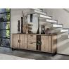 Pavarotti, buffet 230 cm. - 3-portes + 2-tiroirs + 2-niches (+ LED) - Henders and Hazel