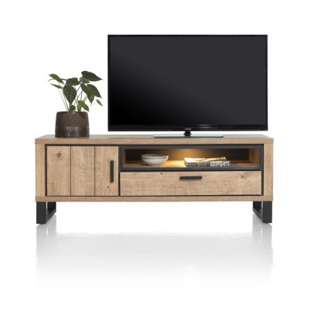 Pavarotti, lowboard 150 cm. - 1-porte + 1-tiroir + 1-niche (+ LED) - Henders and Hazel