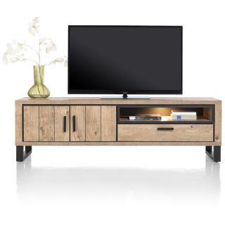 Pavarotti, lowboard 180 cm. - 2-portes + 1-tiroir + 1-niche (+ LED) - Henders and Hazel